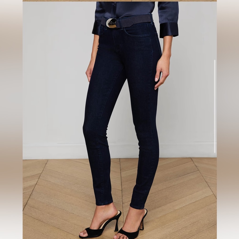 L’Agence Marguerite Dark Blue Skinny Jeans